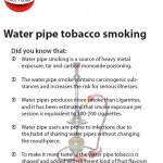 Water pipe tobacco smoking